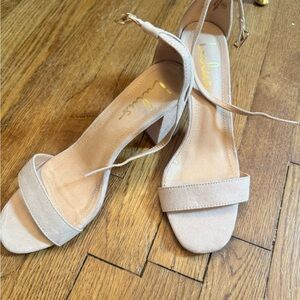 Lulu's Light Tan Strappy Heels